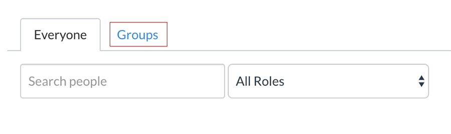 Groups tab