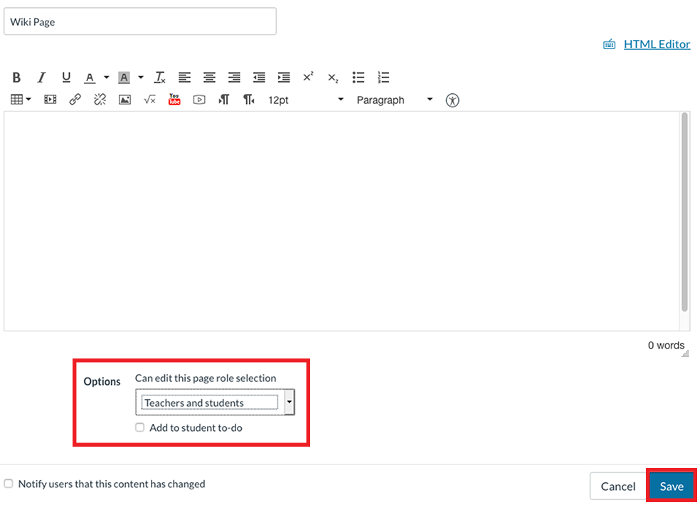 Create Wiki Page